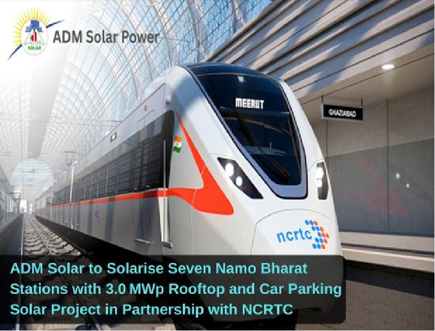 NCRTC Partners With ADM Solar To Power Namo Bharat Corridor With 3 MW Solar Project